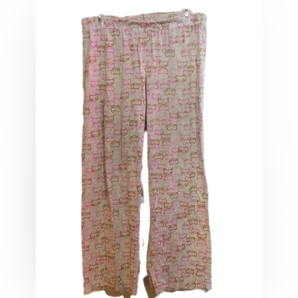 Cat Print Pajama Pants